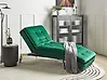 Chaise Longue LOIRET Velvet Emerald Green