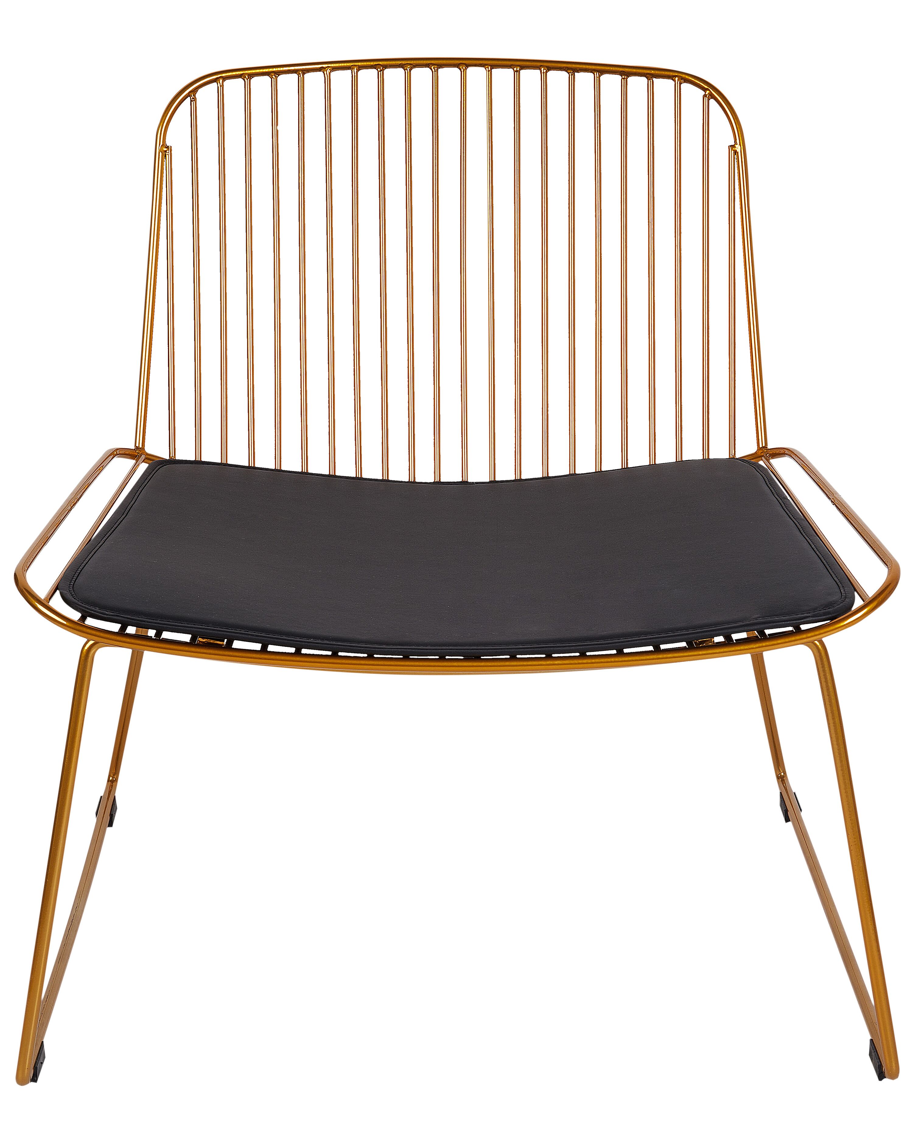 Matstol SNORUM Metall Guld | Beliani.se