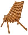 Conjunto de 2 sillas de jardín de madera de acacia BELLANO_921800