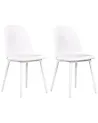 Set of 2 Dining Chairs FOMBY White