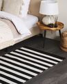 Outdoor Area Rug 80 x 150 cm Black and White TAVAS_714795