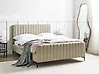 Bed Boucle LUNAN 140 x 200 cm (EU Double) Beige