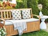 2 poduszki ogrodowe w pszczoły 45 x 45 cm beżowe CANNETO_905282