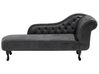 Chaise longue vintage destra in pelle sintetica grigia NIMES_697523