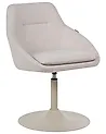 Silla de comedor giratoria WESTMINSTER Tela Beige claro