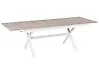 Extending Garden Dining Table FANES 184/242 cm 90 cm Metal White
