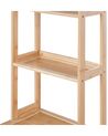 Bamboo Bathroom Shelving Unit Light Wood LEHI _927656