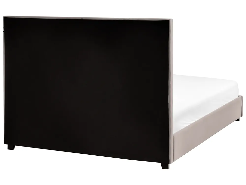 Waterbed Velvet ROUEN 140 x 200 cm (EU Double) Taupe_1004743