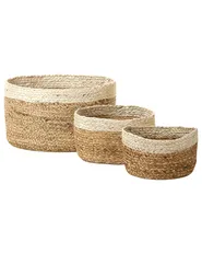 Set of 3 Baskets TAJORI Jute Natural_846344