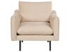 Sofa Set Samtstoff beige 4-Sitzer mit Ottomane VINTERBRO_897469