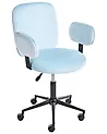 Desk Chair MORAGA Velvet Light Blue