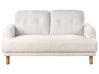 Sofa 2-osobowa boucle biała TUVE_927349