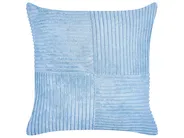 Zestaw 2 poduszek dekoracyjnych MILLET 43 x 43 cm Sztruks Niebieski Wzór geometryczny_854656