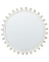 Okrúhle nástenné zrkadlo ⌀ 71 cm biele TAZILLY_923546