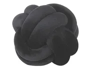Poduszka dekoracyjna MALNI 20 x 20 cm Welur Czarny Jednolity_790133