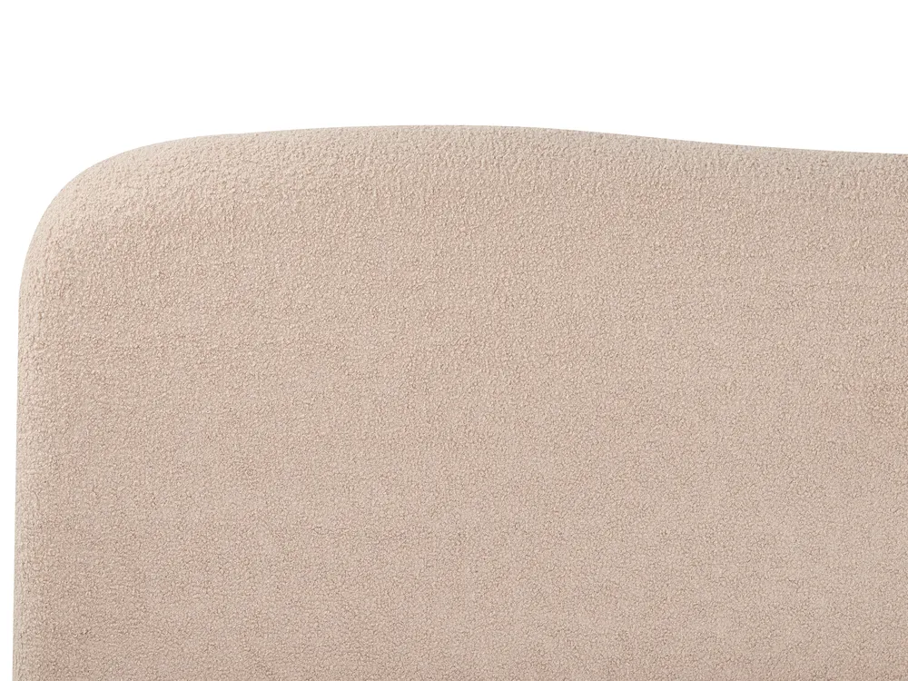 Ottoman Bed BLAGNAC Boucle Beige 180 x 200 cm (EU Super King)_960619