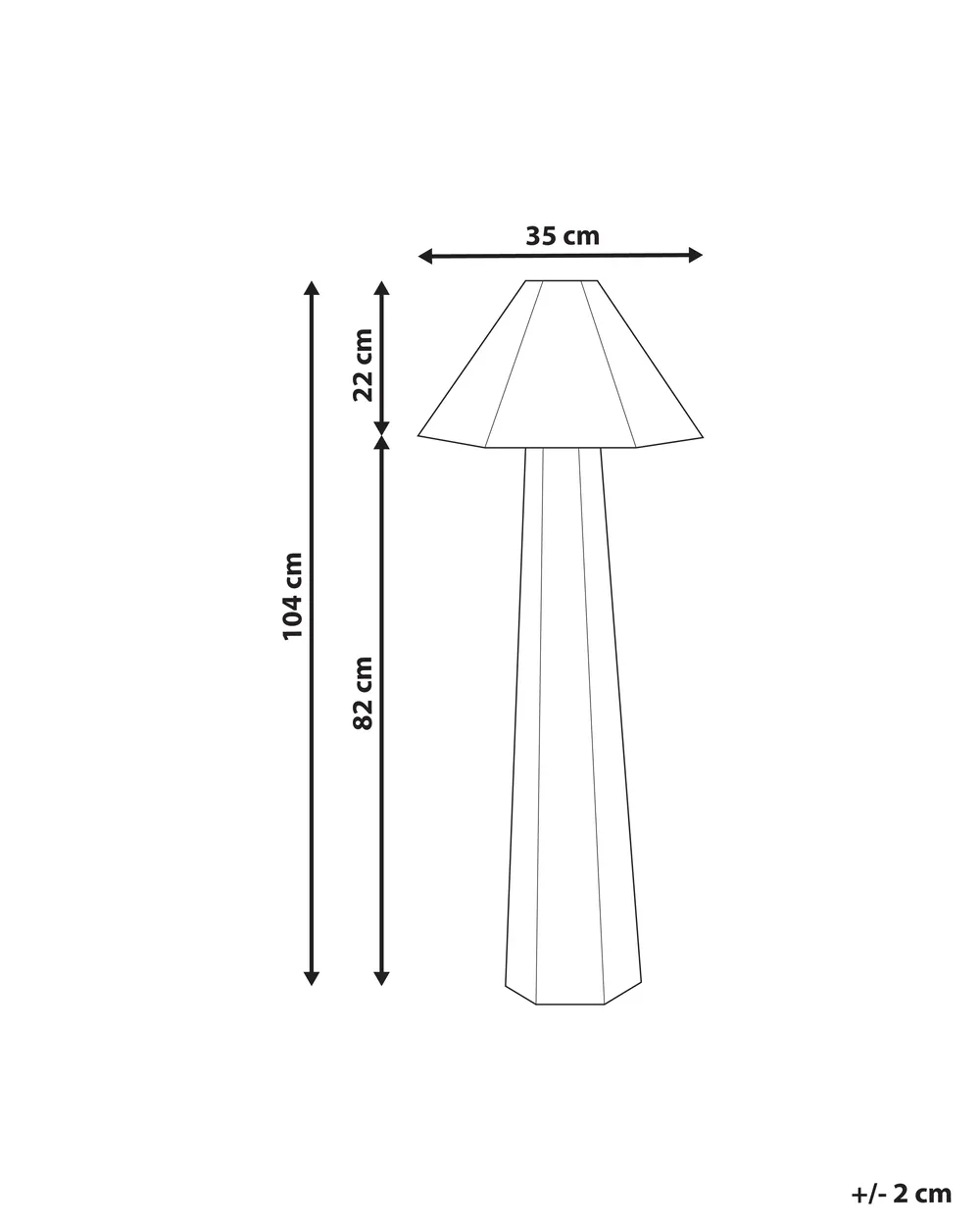 Floor Lamp DEMBI Faux Linen Light Beige_1017149