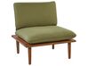 4 Seater Certified Acacia Wood Garden Sofa Set Olive Green FRASCATI_920439