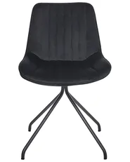 Set di 2 sedie da pranzo NAVASOTA Velluto Nero_860828