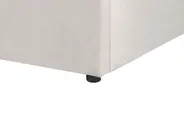 Bett mit Stauraum LAVAUR Samtstoff Cremeweiß 160 x 200 cm_870938