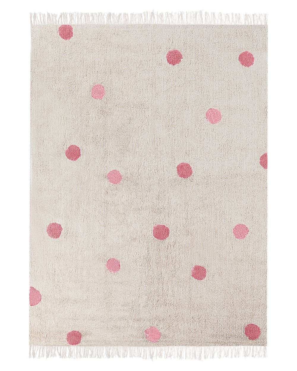 Kinderteppich DARDERE Rosa 140 x 200 cm Baumwolle
