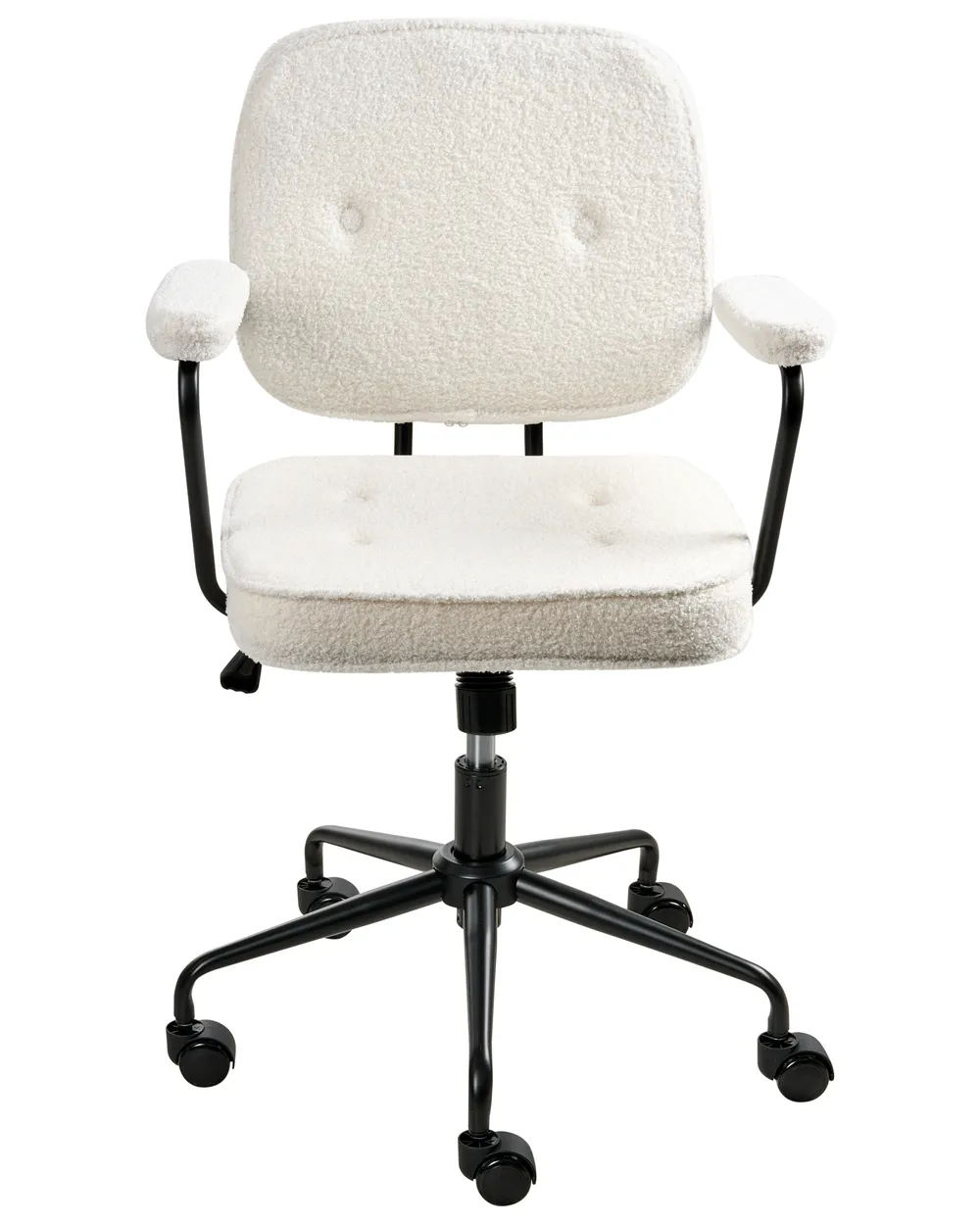 Office Chair Boucle Chair Ikea Desk Chair PAWNEE Boucle Off-White - Main Image