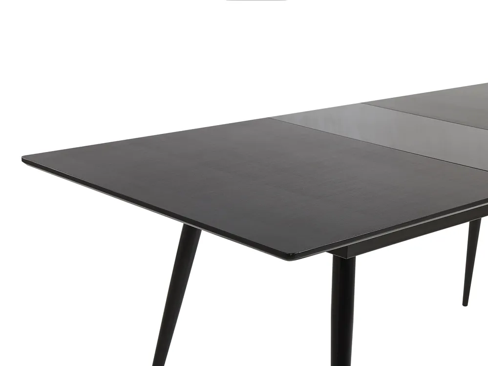 Extending Dining Table MALDON Black 160/200 cm 90 cm_793915
