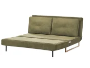 Sofa Bed 3 Seater JERSLEV Fabric Green_1012856