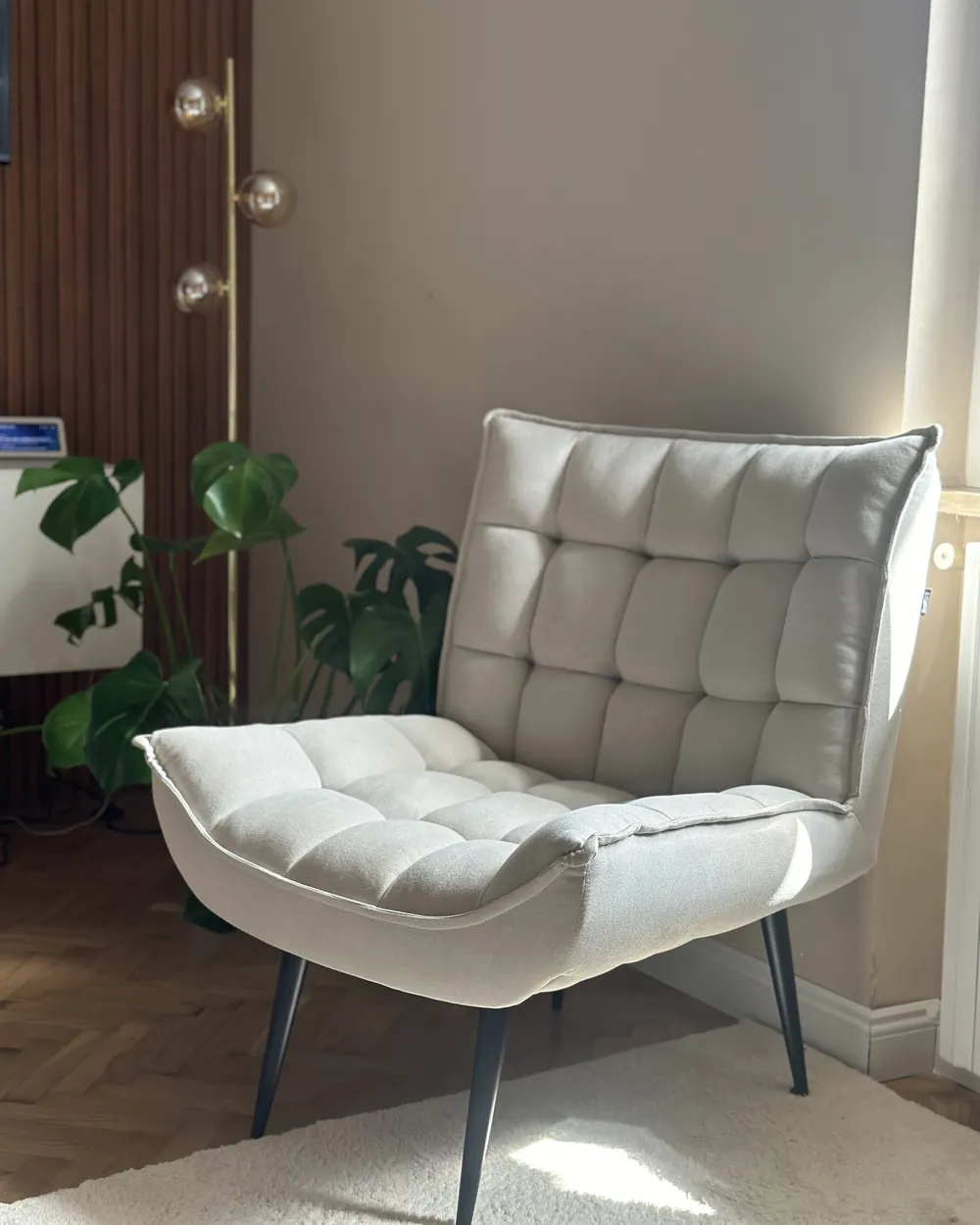 Armchair ALVESTA Fabric Light Beige_937586