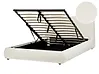 Ottoman Bed BLAGNAC Boucle Off-White 140 x 200 cm (EU Double)