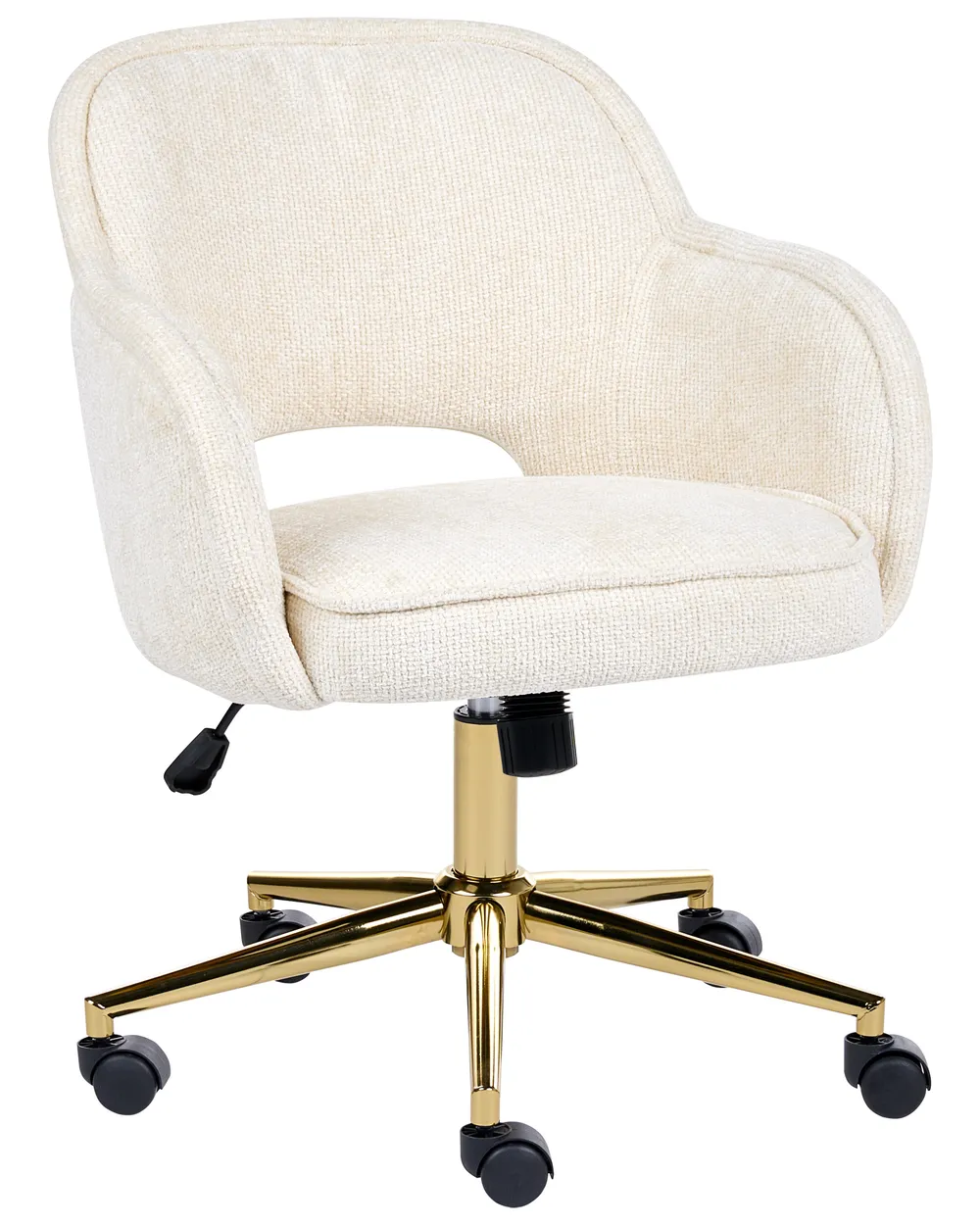 Sedia da scrivania EMBER Ciniglia Bianco sporco_1092206