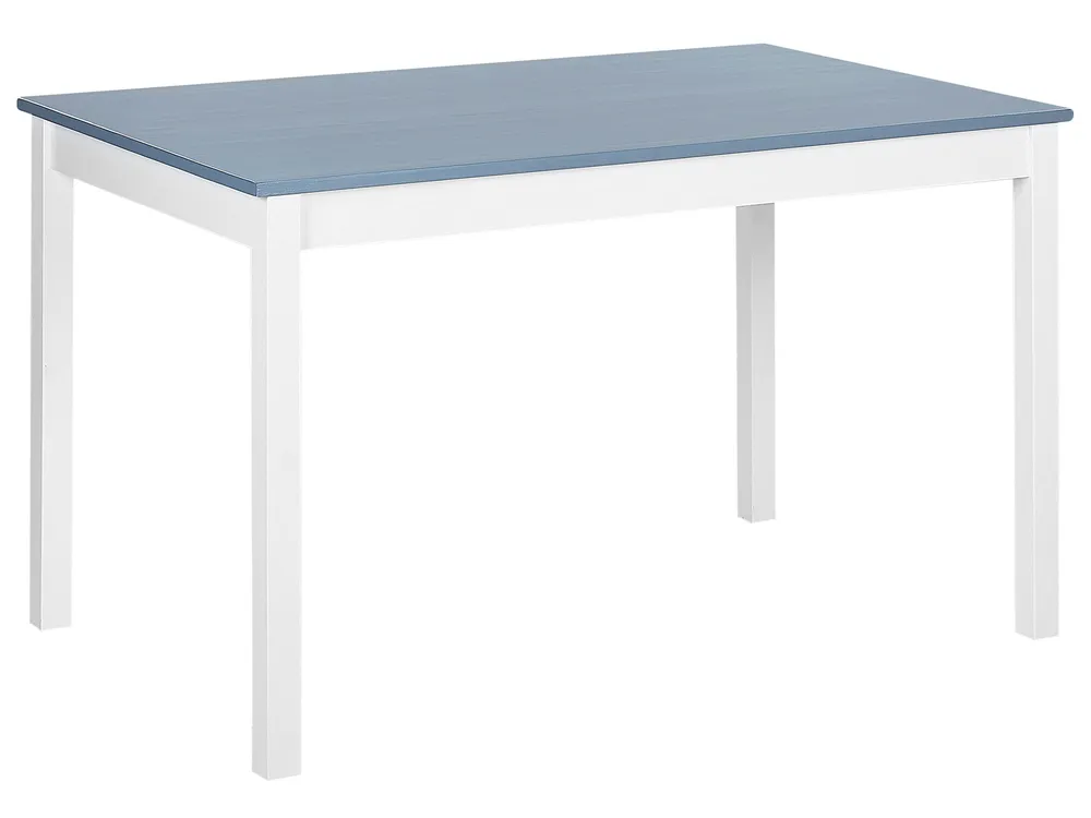 Dining Set MOANA Pine Wood White Seater