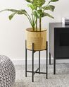 Metal Plant Pot Stand Beige FALLOPIA_933754