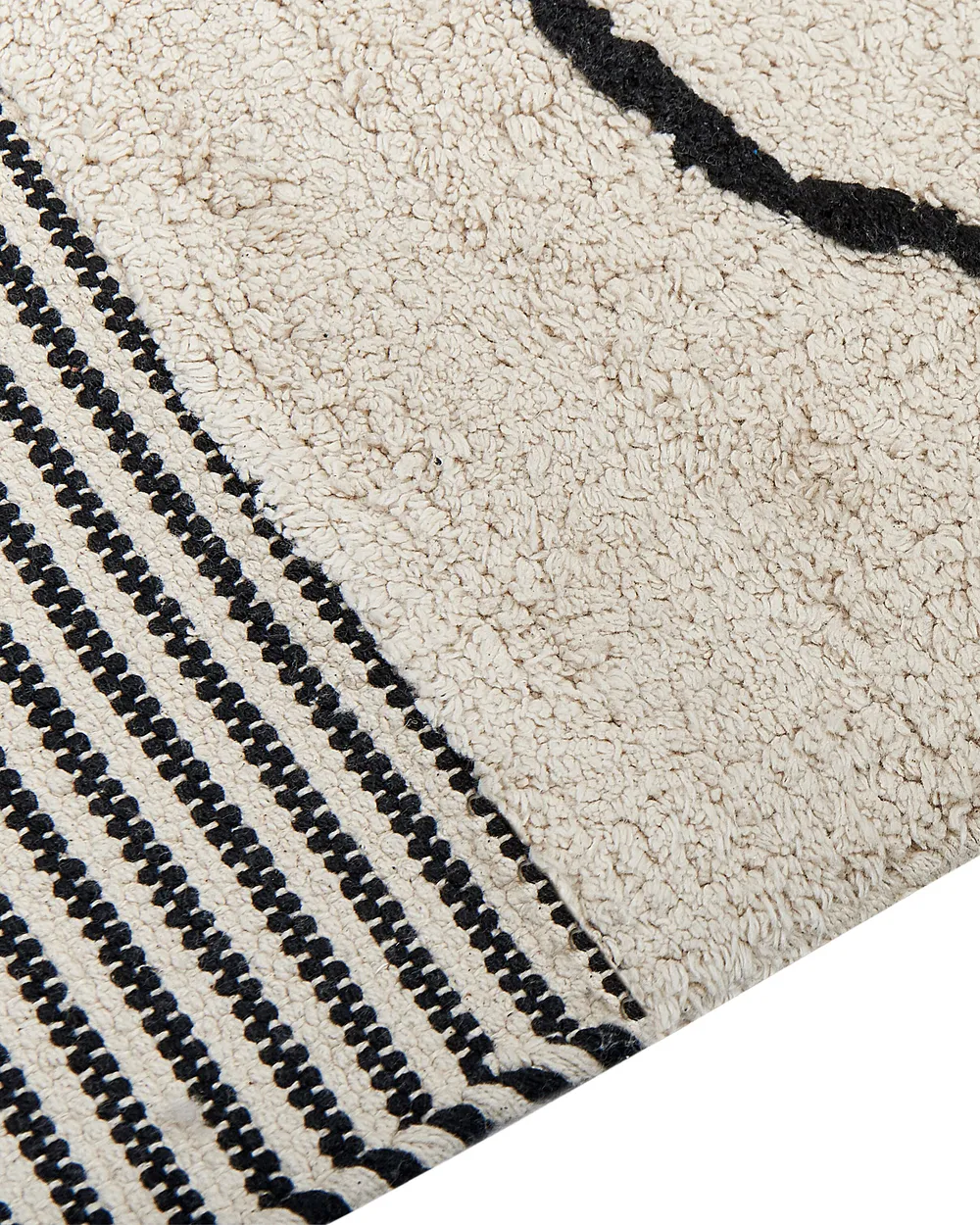 Tappeto DOKUZ Beige 160 x 230 cm Cotone_839996