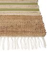 Jute Area Rug 80 x 150 cm Beige and Green MIRZA_847334