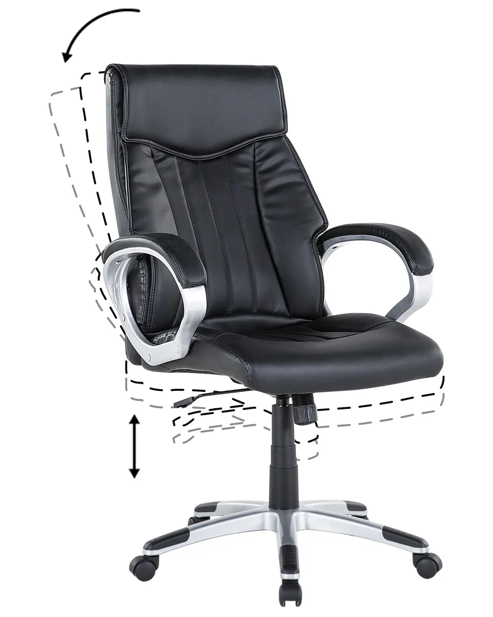 Executive Chair TRIUMPH Faux Leather Black_756101
