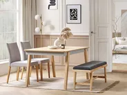 Dining Table PHOLA Light Oak 150 cm 90 cm_832107