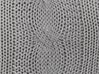 Dekokissen Baumwolle grau gestrickt 45 x 45 cm 2er Set CONSTYLIS_914028