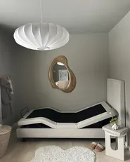 Adjustable Bed Fabric DUKE II 90 x 200 cm (EU Single) Light Beige_1034614