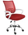 Krzesło biurowe regulowane czerwone SOLID_920045