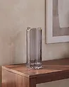 Flower Vase PERDIKI 30 cm Glass Grey