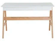 Biurko SHESLAY 120 cm 70 cm z szufladami Biały_611922