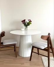Set di 2 sedie da pranzo LACOTA Legno Marrone scuro/Grigio_1017170