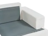 Set da salotto 5 posti ALLA Bouclé Bianco sporco_894031