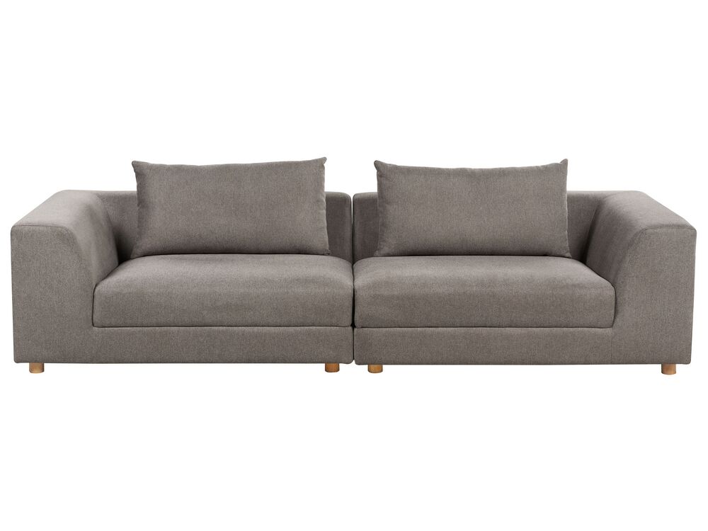 Brown three seater sofa discount
