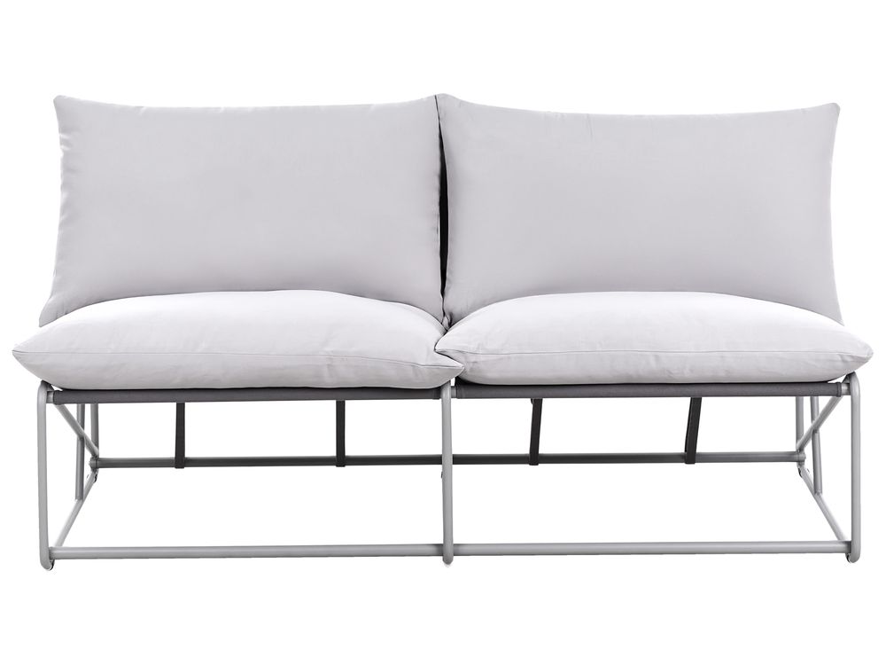 Gartensofa 2-Sitzer PICO Metall Grau