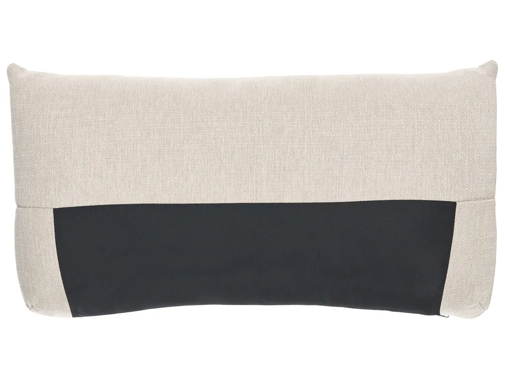 Sofa 3 Seater LUVOS Fabric Light Beige_885549