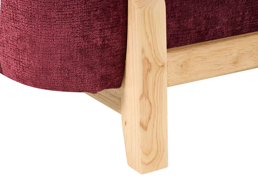 Sofa 2 Seater ALNOR Chenille Burgundy_1019108