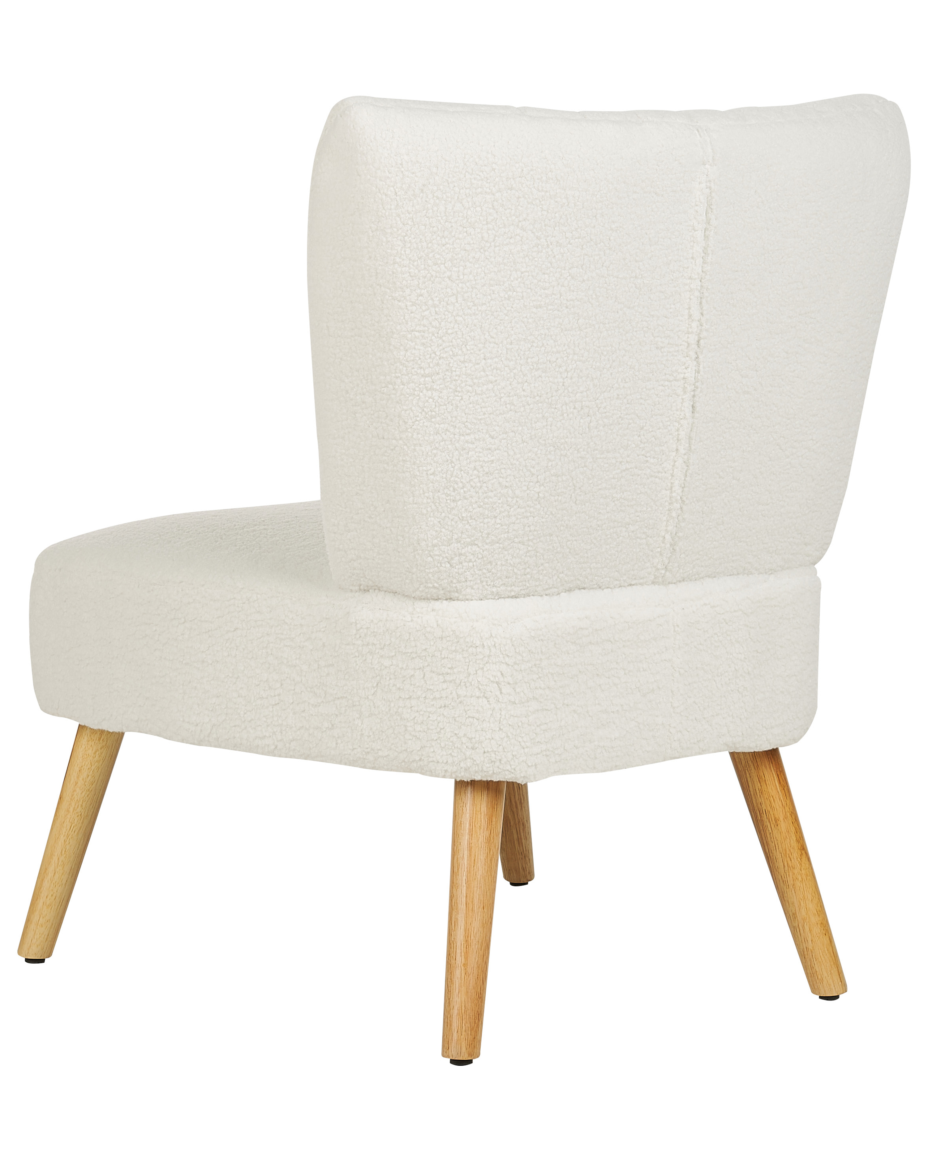 Fauteuil en tissu bouclé blanc VAASA_913898