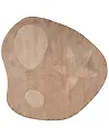 Kids Rug IRINGAL  Dark Beige ø 120 cm Cotton